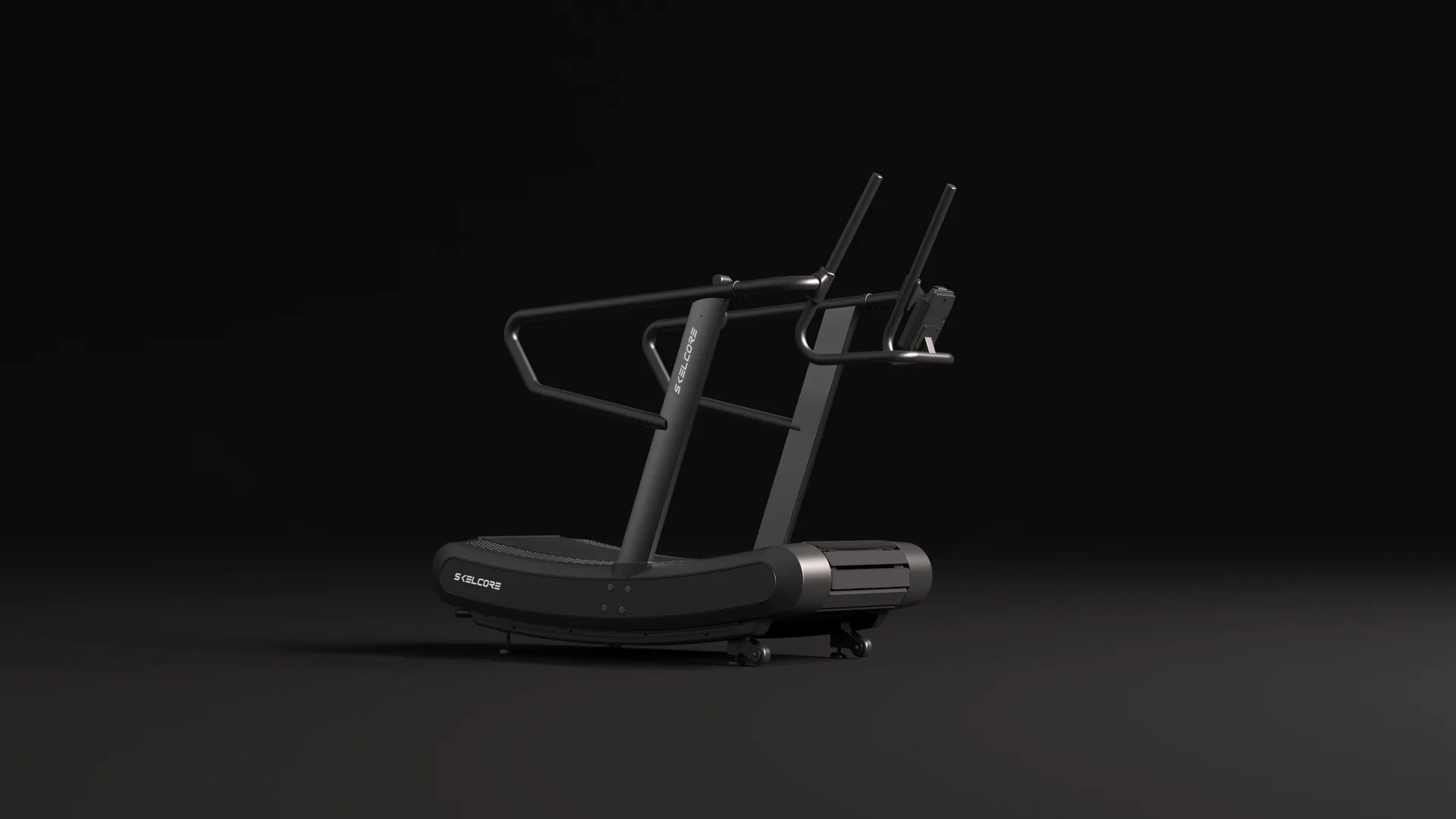 Skelcore self-powered curved runner treadmill for commercial gyms